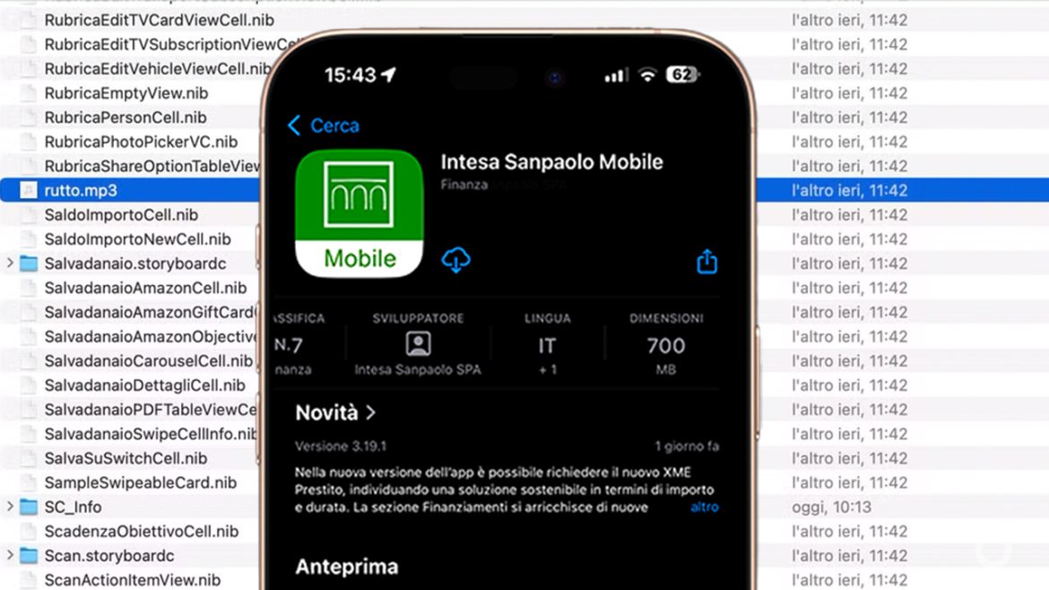 Le app pesano sempre di più ed è un problema! Banca Intesa occupa 700 MB ed include un file “rutto.mp3′”